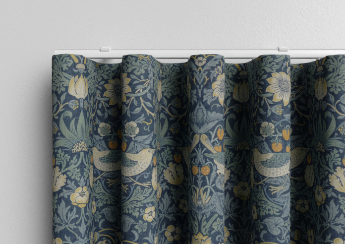 William Morris Strawberry Thief, Woad - Made to Measure Curtains - Image 13
